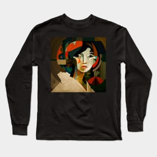 Asian Abstract #4 Long Sleeve T-Shirt